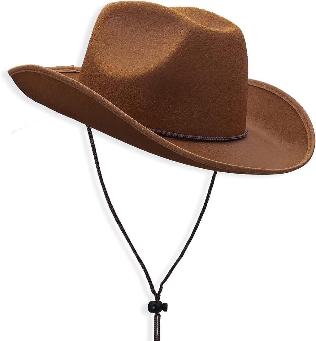 Plain Felt Cowboy & Cowgirl Hat for Men, Women, and Teens | Western Studded Cowboy Hat in Adult Sizes