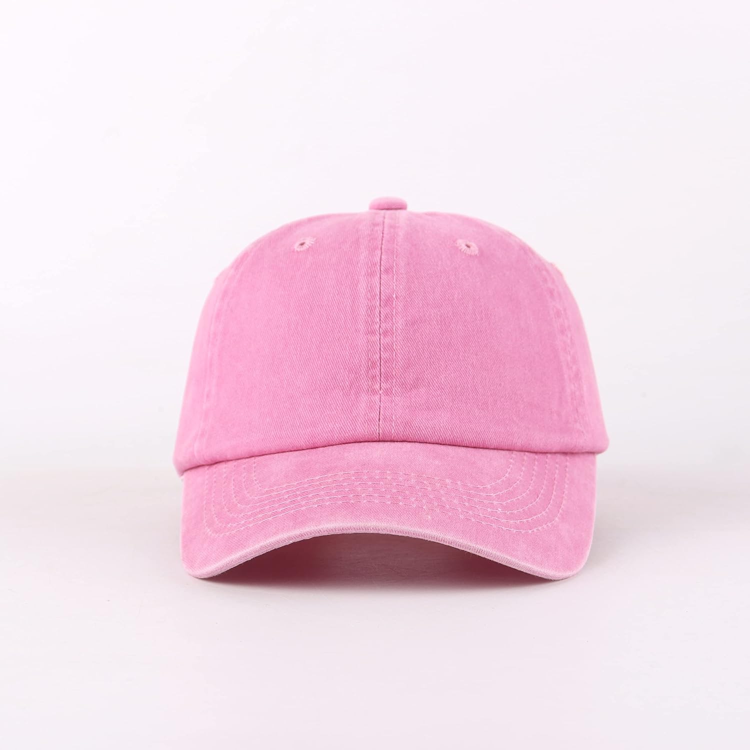 Unisex Baseball Cap 100% Cotton Fits Men Women Washed Denim Adjustable Dad Hat - Image 2