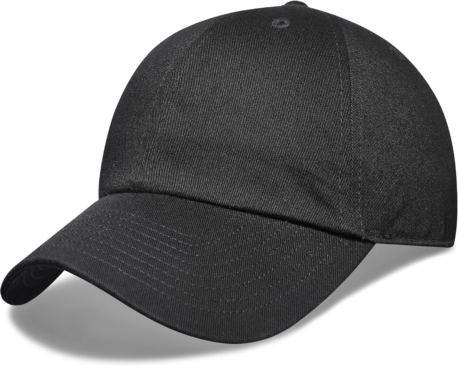 Unstructured Baseball Cap Adjustable, Running Hat for Men Women, Cotton Dad Hat Plain for Outdoors Activities