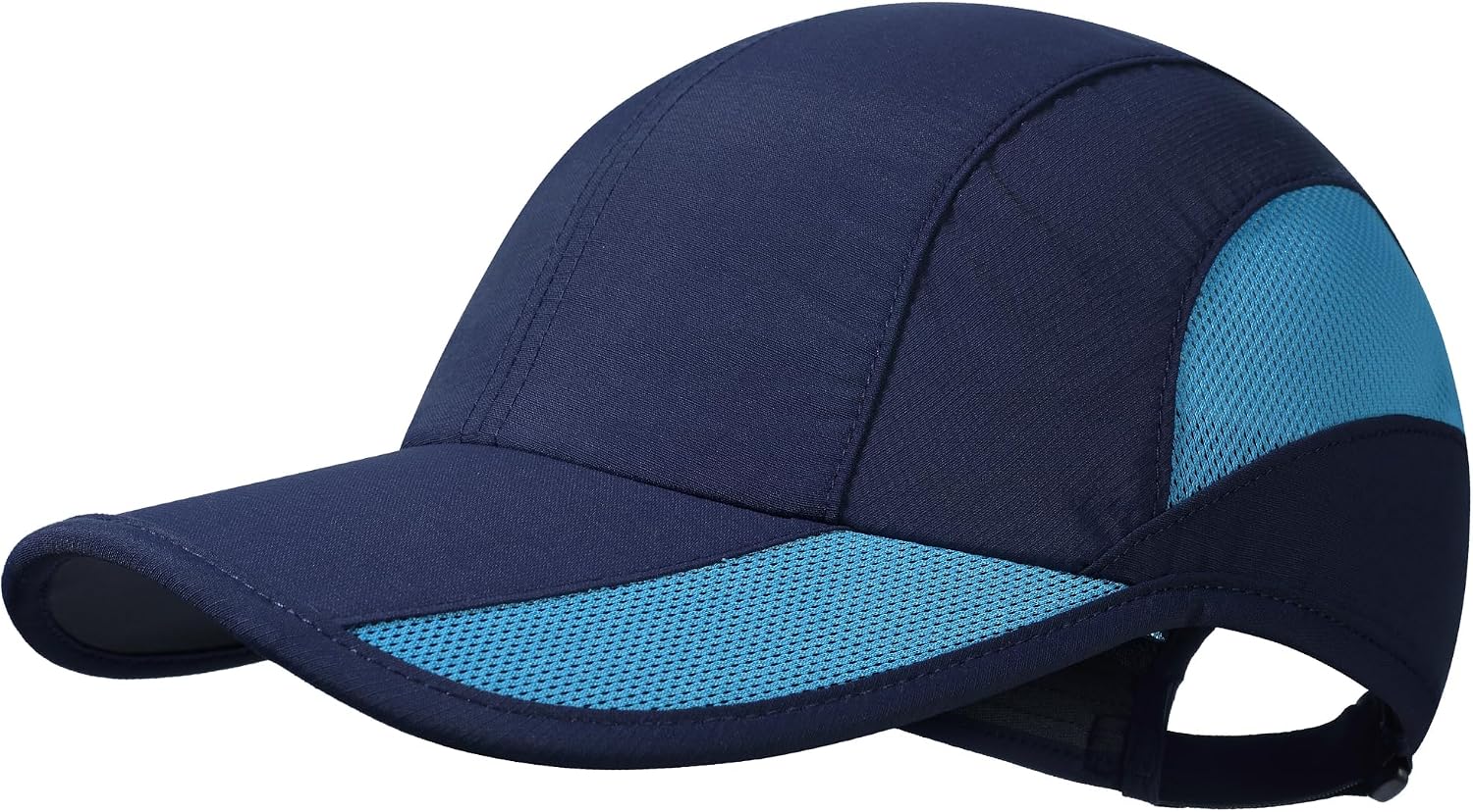 Quick Dry Running Hat, UPF50+, Cooling Breathable Mesh, Water-Repellent, Plain & Packable, Anti-Glare