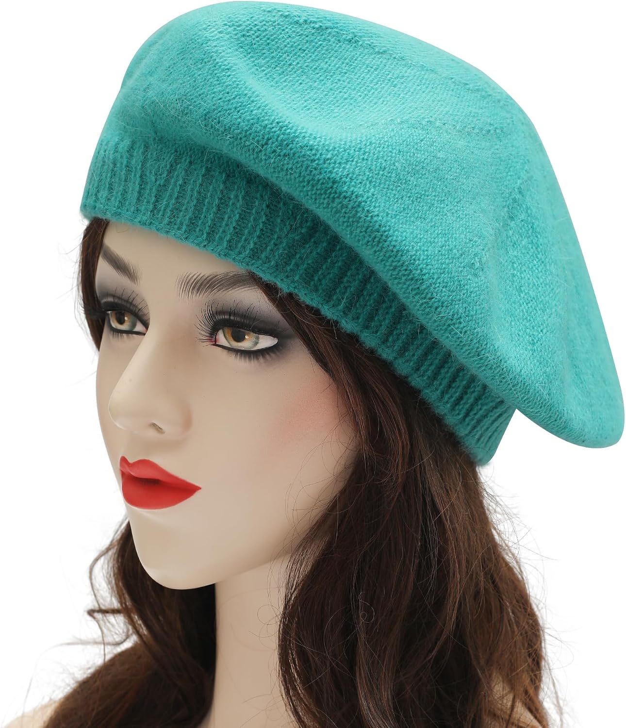 French Beret Hat Fashion Print Lightweight Winter Warm Artist Hat for Women - Image 2